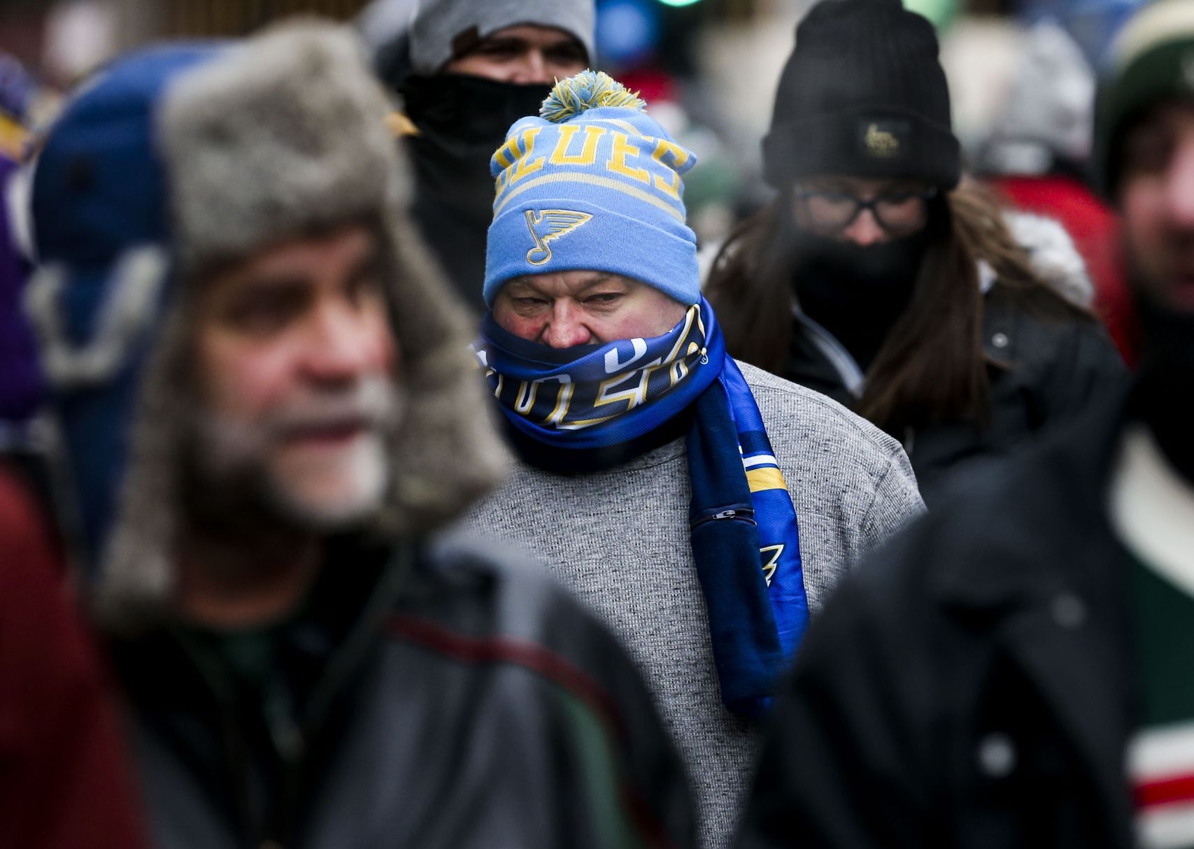Fans brave the cold before Winter Classic